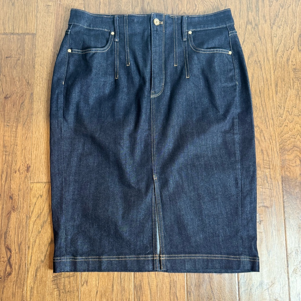 White House Black Market Denim Skirt
